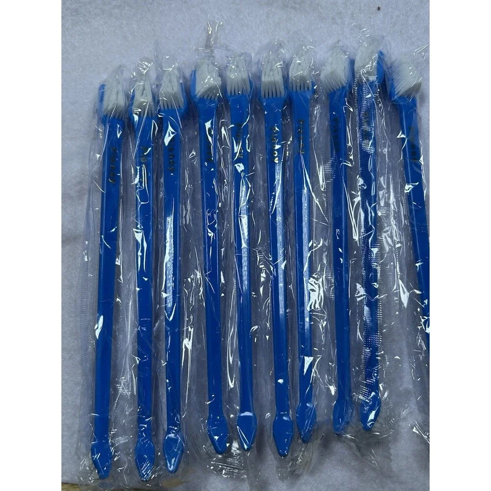 Pienoy 10 Pack Dog Toothbrush Dual Head Pet Dental Toothbrushes Blue New